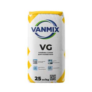 Клей для газобетона VG - Vanmix